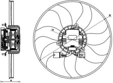 Вентилятор охолодження радіатора mahle knecht CFF 170 000S