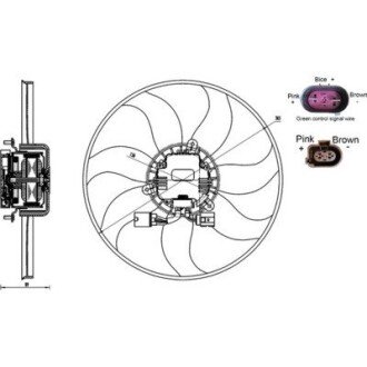 Вентилятор охолодження радіатора mahle knecht CFF 170 000S