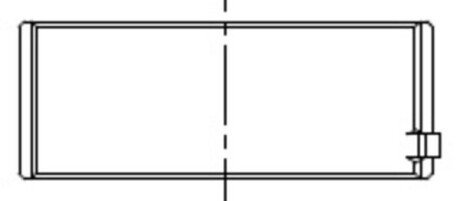 Вкладыши коренные (1 шея). MAN D2555/56/65/66/D2866/MB OM441/OM447 mahle knecht 001HL10220000