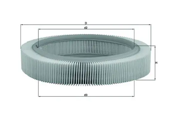 Повітряний фільтр двигуна Mahle knecht LX209 (фото 1)