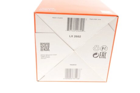 Повітряний фільтр двигуна mahle knecht LX2682