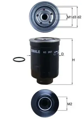 Воздушный фильтр mahle knecht KC261D