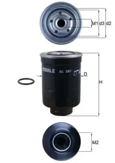 Воздушный фильтр mahle knecht KC261D