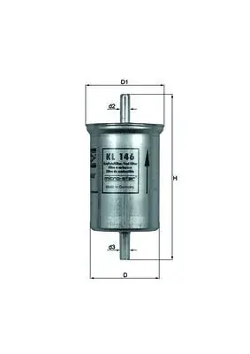 Воздушный фильтр mahle knecht KL 146