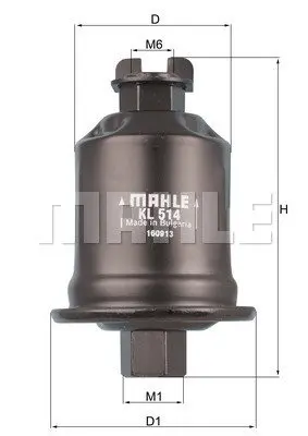 Воздушный фильтр mahle knecht KL514