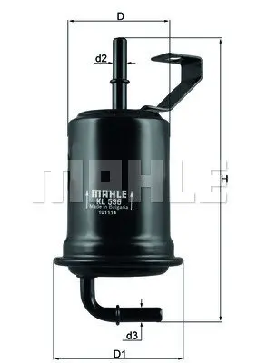 Воздушный фильтр mahle knecht KL536