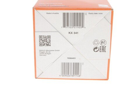 Воздушный фильтр mahle knecht KX341