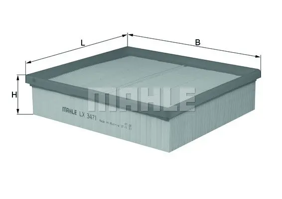 Повітряний фільтр Mahle knecht LX3471 (фото 1)