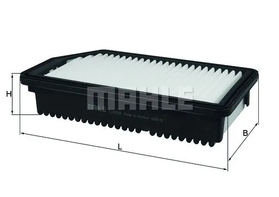 Повітряний фільтр Mahle knecht LX3538 (фото 1)