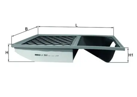 Повітряний фільтр Mahle knecht LX3583