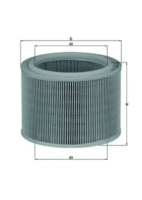 Повітряний фільтр Mahle knecht LX486 (фото 1)