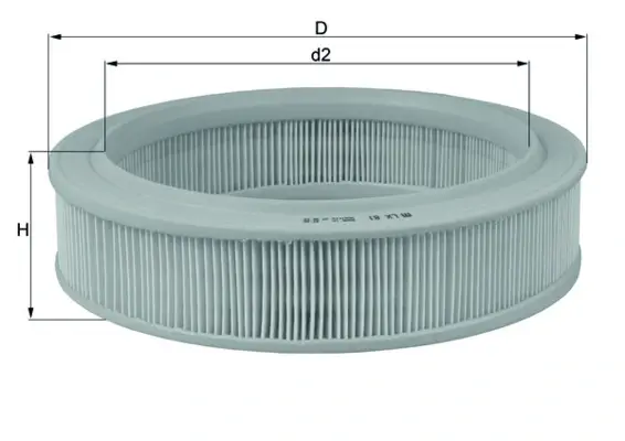 Повітряний фільтр Mahle knecht LX 81 (фото 1)