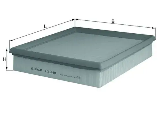 Повітряний фільтр Mahle knecht LX889 (фото 1)