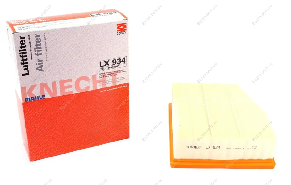 Повітряний фільтр Mahle knecht LX934 (фото 1)