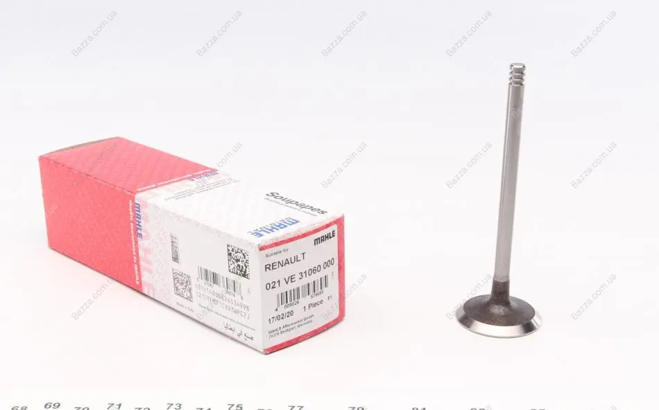 Впускной клапан mahle knecht 021 VE 31060 000