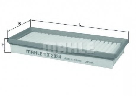 Воздушный фильтр mahle knecht LX2034