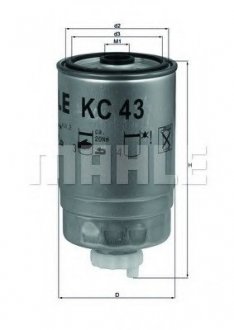 Паливний фільтр mahle knecht KC43