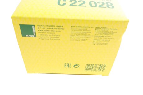 Фільтр повітряний MB C 220, 250, 300 D BlueTEC 14- mann C22028