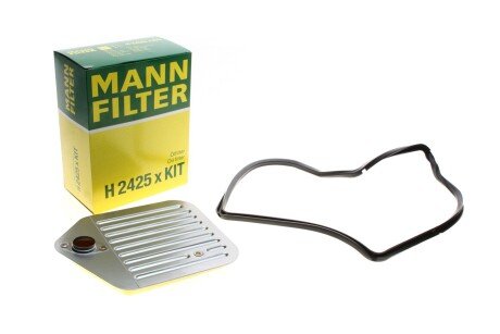 Фильтр масляный АКПП BMW (E34, E36, E38, E39) 90-04 с прокладкой mann H 2425 X KIT