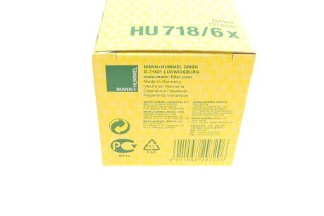 Масляный фильтр mann HU7186X