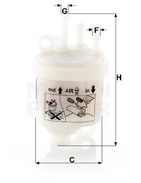 Фільтр палива mann WK53