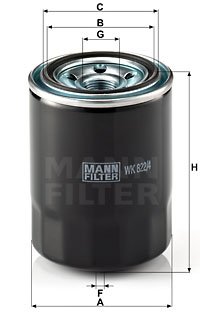 Фільтр палива mann WK8224