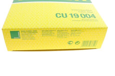 Фільтр салону mann CU19004