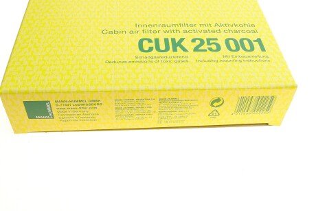 Фильтр салона mann CUK25001