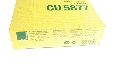 Фильтр салонный mann CU5877