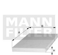 Фільтр салону mann CUK 23 024