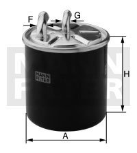 Паливний (топливный) фільтр mann WK 8205