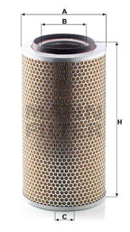 Фильтр воздушный DAF 95, MAN L2000, G90, M90, MB SK, NG, O303 mann C203252