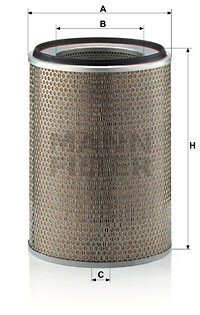 Фильтр воздушный RVI Manager, Midliner mann C291055