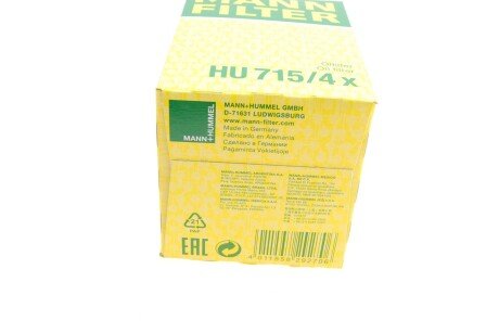 Фильтрующий элемент масляного фильтра mann HU7154X