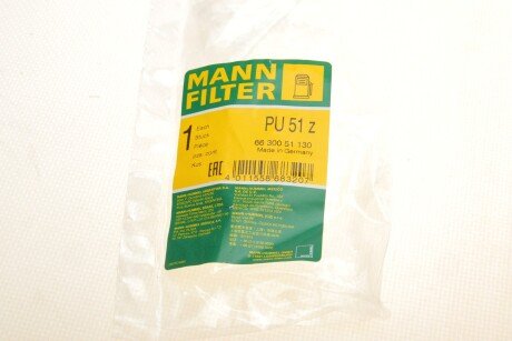 Фильтрующий элемент топливного фильтра MB Actros, Axor mann PU51Z