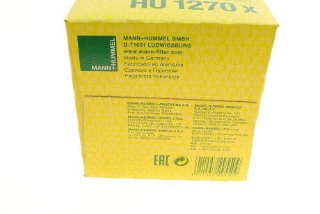 Масляний фільтр mann HU1270X