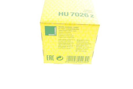 Масляний фільтр mann HU7026Z