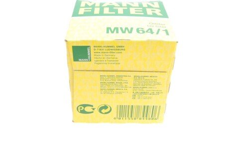 Масляний фільтр mann MW641