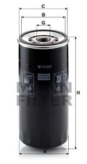 Масляний фільтр mann W11707