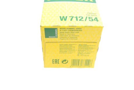 Масляний фільтр mann W71254