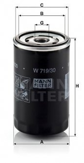 Масляний фільтр mann W 719/30