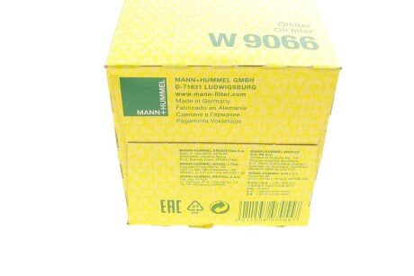 Масляный фильтр mann W9066