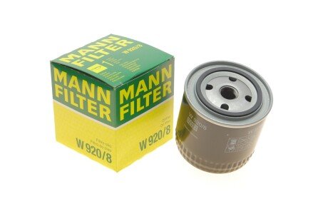 Масляный фильтр mann W 920/8