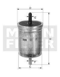 Паливний (топливный) фільтр mann WK 513/3