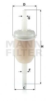 Топливный фильтр mann WK31/2