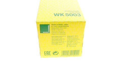 Топливный фильтр mann WK5003