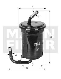 Топливный фильтр mann WK 614