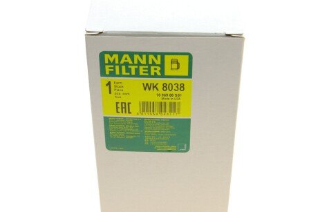 Топливный фильтр mann WK8038
