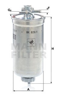 Паливний (топливный) фільтр mann WK8291X