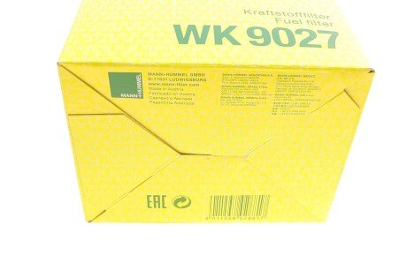 Топливный фильтр mann WK9027